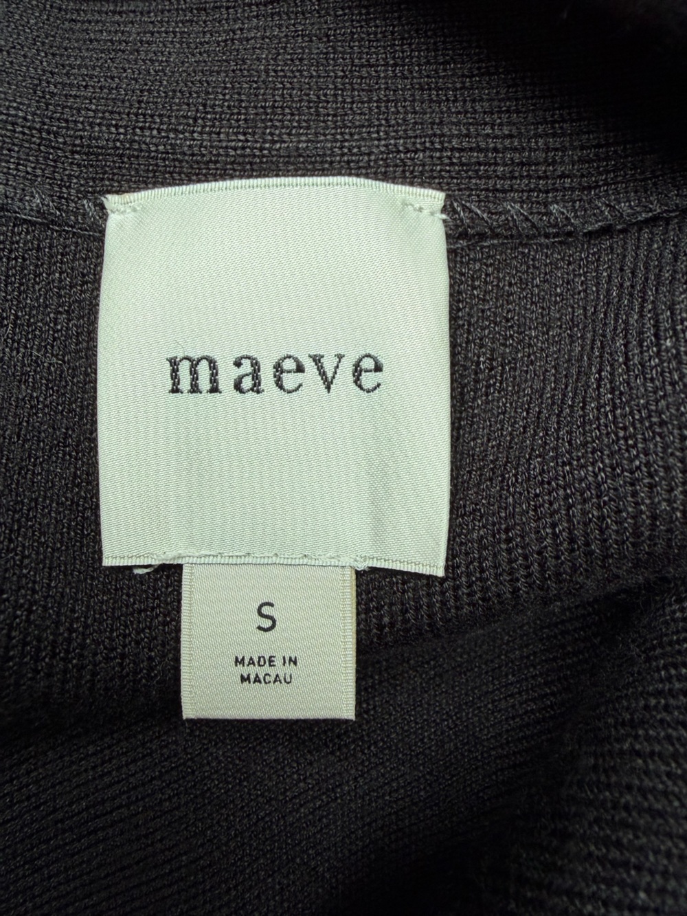 Maeve Anthropologie Black Knit Vest Top - Picture 3 of 4